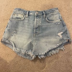 Free people jean shorts size 24